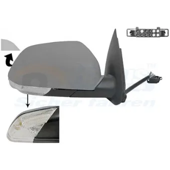 Rétroviseur extérieur VAN WEZEL 7622828