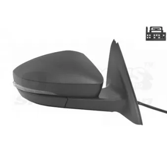 Rétroviseur extérieur VAN WEZEL 7624806