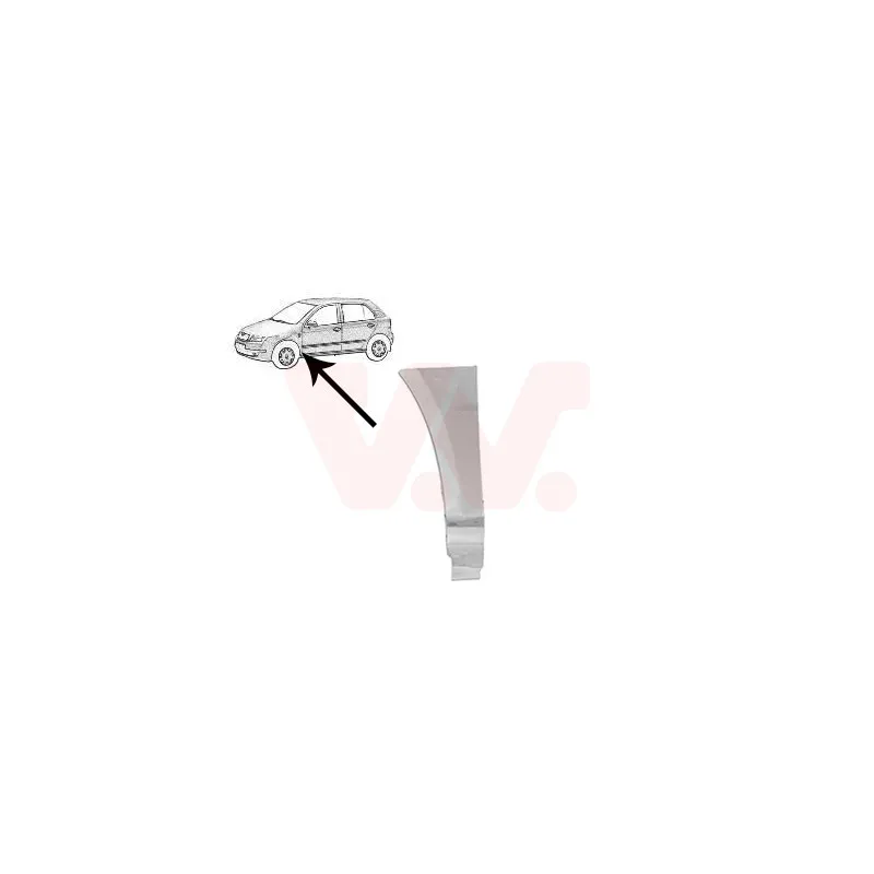 Aile avant gauche VAN WEZEL 7625155
