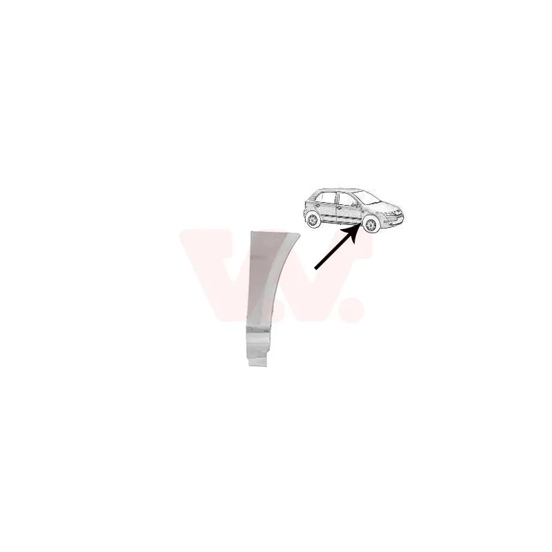 Aile avant droit VAN WEZEL 7625156