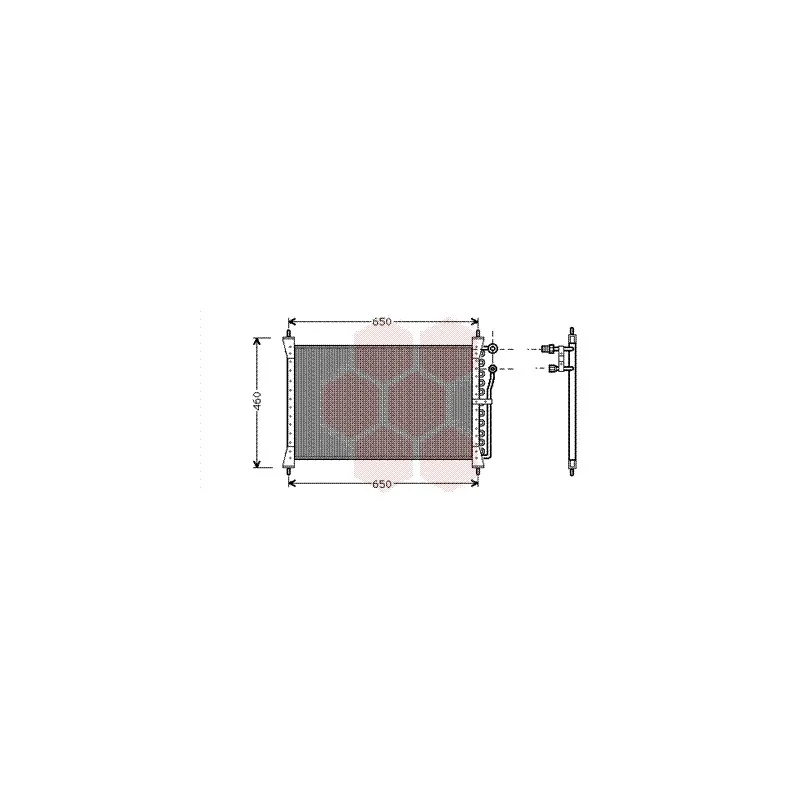 Condenseur, climatisation VAN WEZEL 77005012