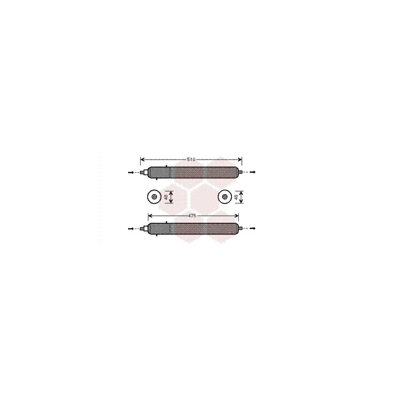 Filtre déshydratant, climatisation VAN WEZEL 7700D002