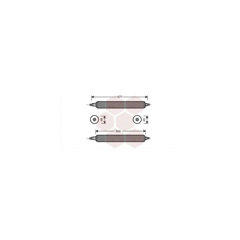 Filtre déshydratant, climatisation VAN WEZEL 7700D003