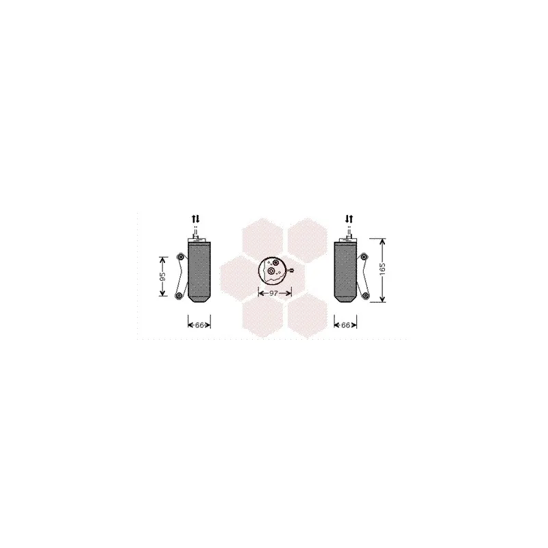 Filtre déshydratant, climatisation VAN WEZEL 7700D027
