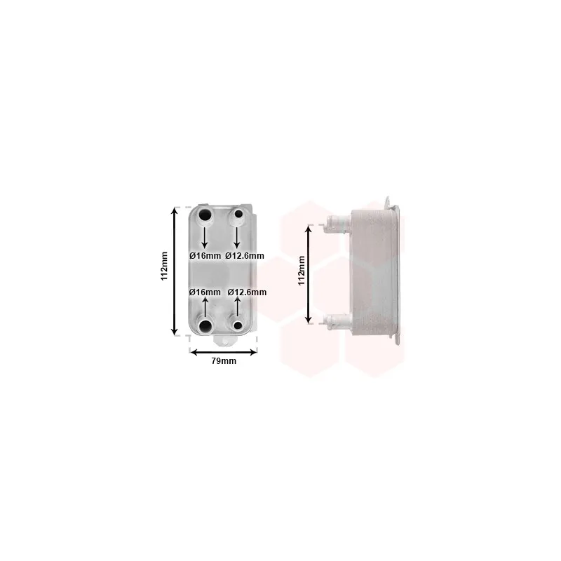 Radiateur d'huile de boîte automatique VAN WEZEL 77013700