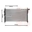 Radiateur, refroidissement du moteur VAN WEZEL 81002004 - Visuel 1