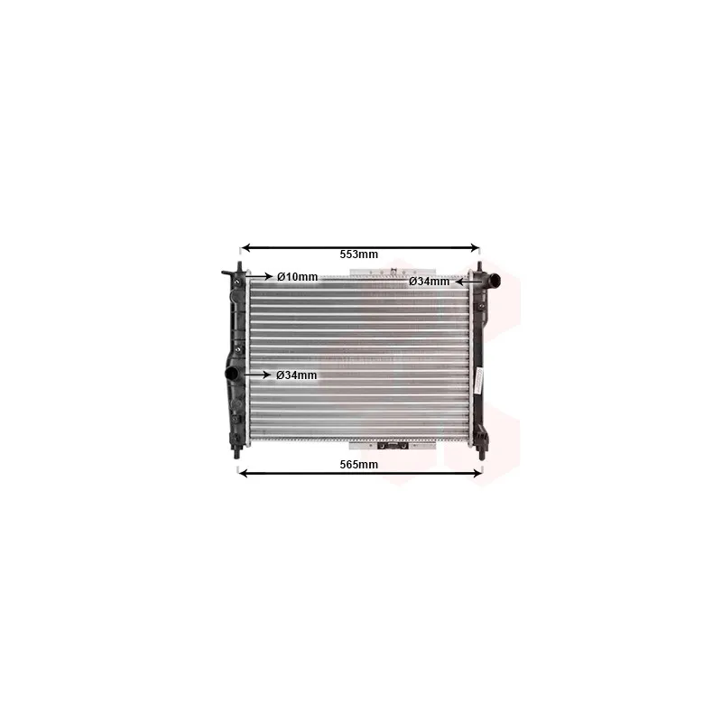 Radiateur, refroidissement du moteur VAN WEZEL 81002039