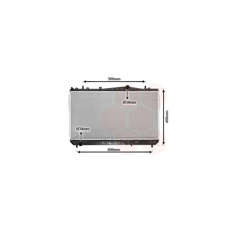 Radiateur, refroidissement du moteur VAN WEZEL 81002052