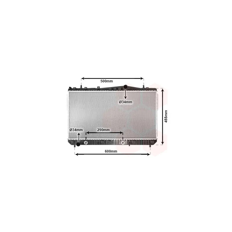 Radiateur, refroidissement du moteur VAN WEZEL 81002053