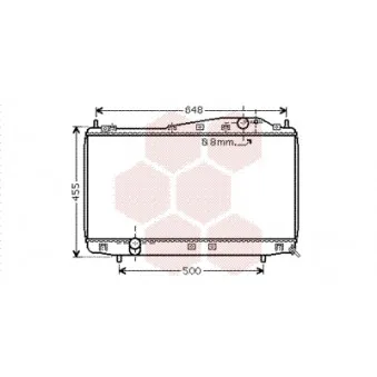 Radiateur, refroidissement du moteur VAN WEZEL