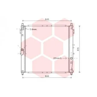 Radiateur, refroidissement du moteur VAN WEZEL
