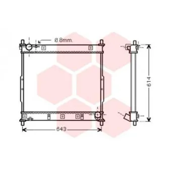 Radiateur, refroidissement du moteur VAN WEZEL