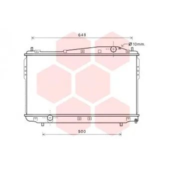 Radiateur, refroidissement du moteur VAN WEZEL 81002136