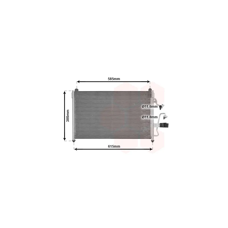 Condenseur, climatisation VAN WEZEL 81005013