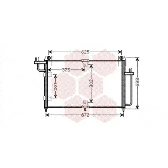 Condenseur, climatisation VAN WEZEL 81005065