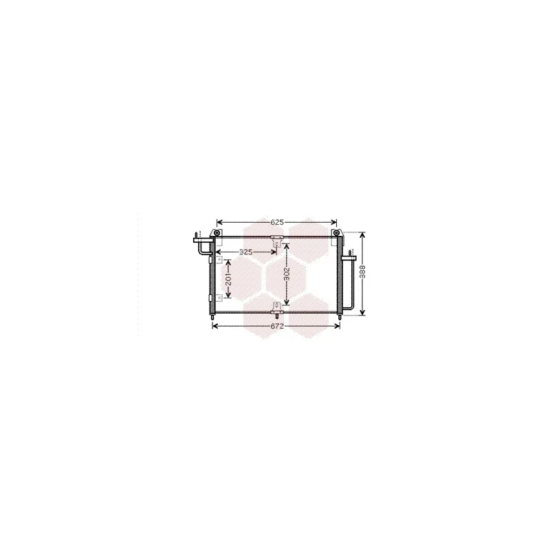 Condenseur, climatisation VAN WEZEL 81005065