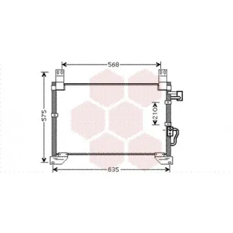 Condenseur, climatisation VAN WEZEL 81005076