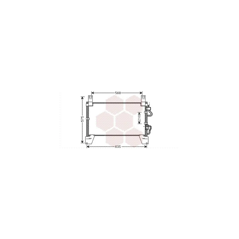 Condenseur, climatisation VAN WEZEL 81005077