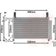 Condenseur, climatisation VAN WEZEL 81005081 - Visuel 1