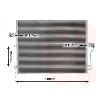 Condenseur, climatisation VAN WEZEL 81005082