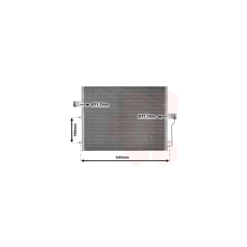 Condenseur, climatisation VAN WEZEL 81005082