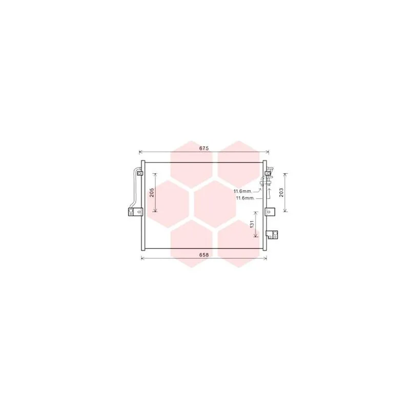 Condenseur, climatisation VAN WEZEL 81005118