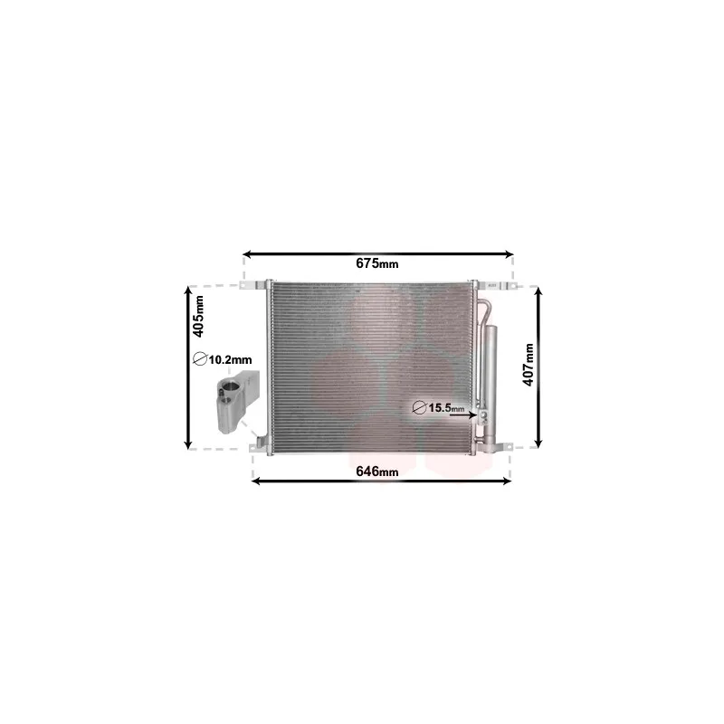 Condenseur, climatisation VAN WEZEL 81005139