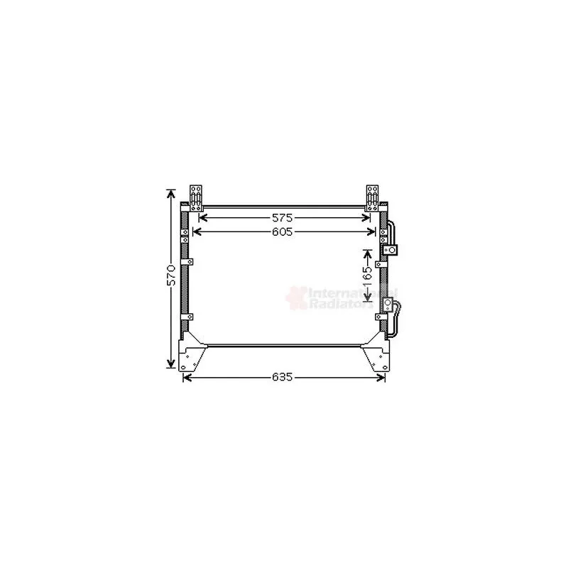 Condenseur, climatisation VAN WEZEL 81005142