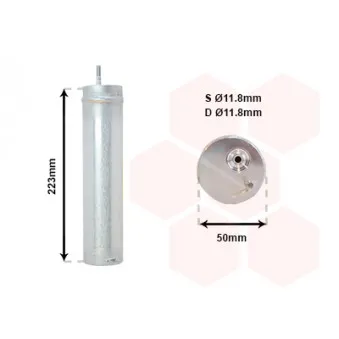 Filtre déshydratant, climatisation VAN WEZEL 8100D057