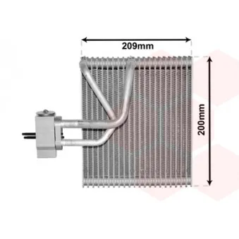 Évaporateur climatisation VAN WEZEL 8100V045