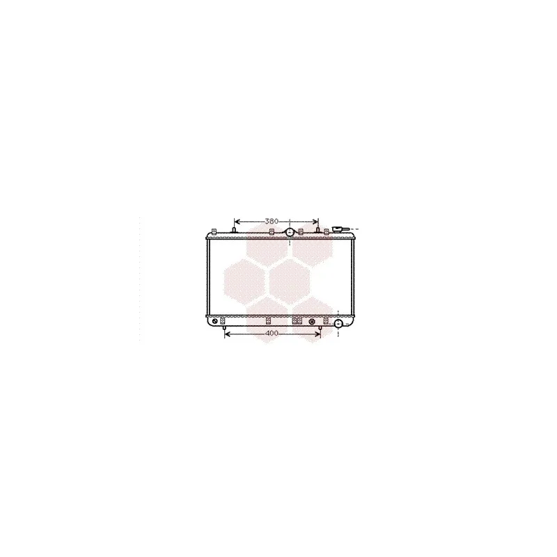 Radiateur, refroidissement du moteur VAN WEZEL 82002005