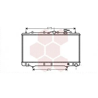 Radiateur, refroidissement du moteur VAN WEZEL 82002026