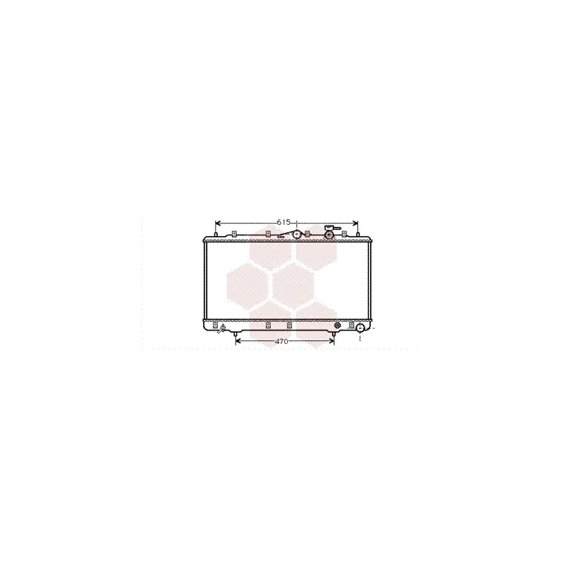 Radiateur, refroidissement du moteur VAN WEZEL 82002026