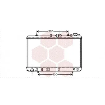 Radiateur, refroidissement du moteur VAN WEZEL 82002029