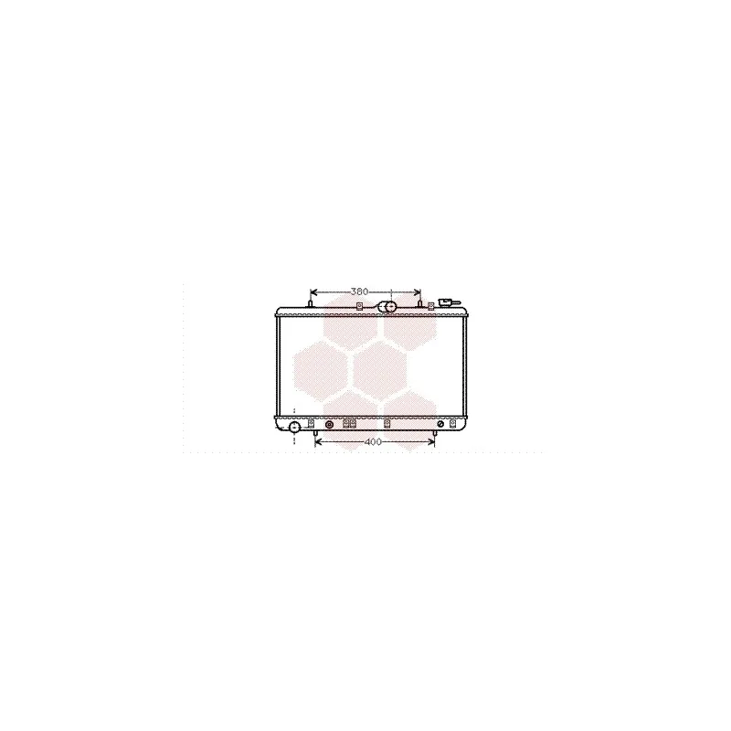 Radiateur, refroidissement du moteur VAN WEZEL 82002029