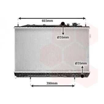 Radiateur, refroidissement du moteur VAN WEZEL 82002031