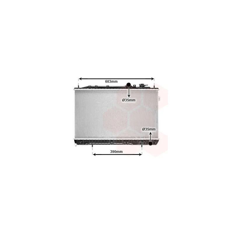 Radiateur, refroidissement du moteur VAN WEZEL 82002031