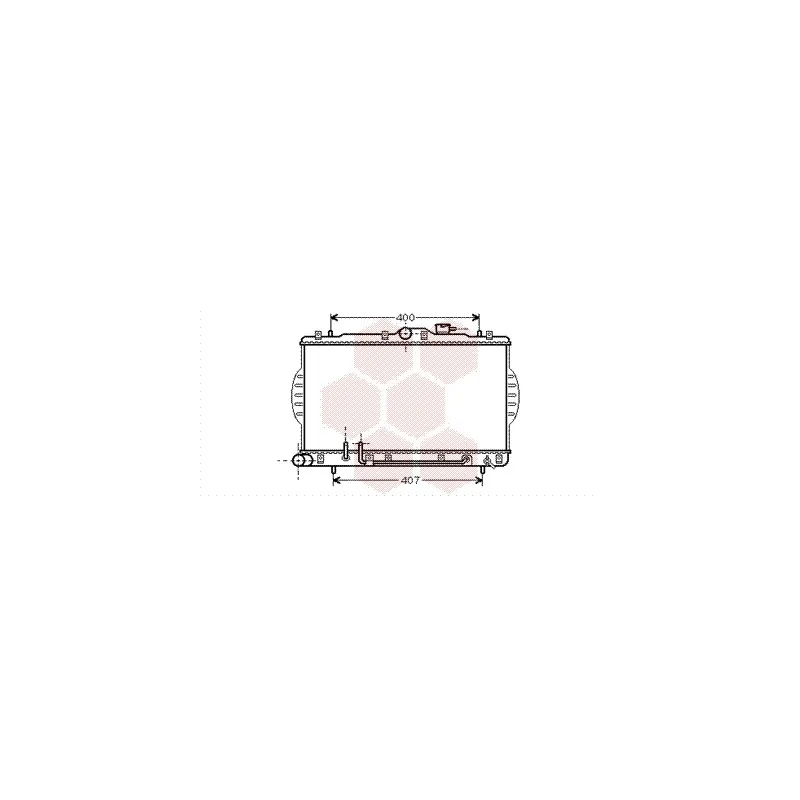 Radiateur, refroidissement du moteur VAN WEZEL 82002034
