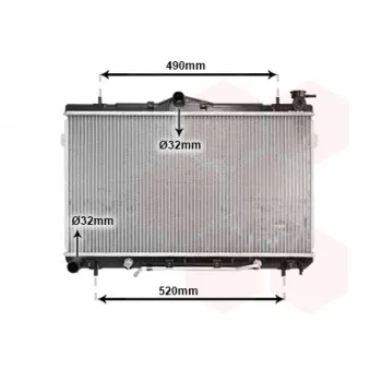 Radiateur, refroidissement du moteur VAN WEZEL 82002044