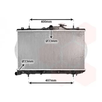 Radiateur, refroidissement du moteur VAN WEZEL 82002047