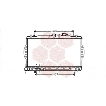 Radiateur, refroidissement du moteur VAN WEZEL 82002048