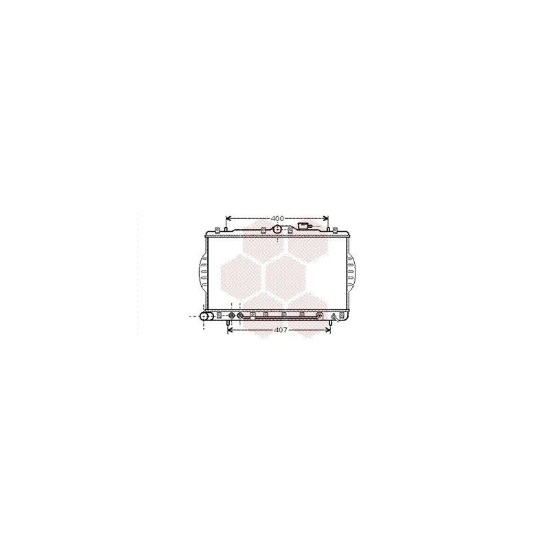 Radiateur, refroidissement du moteur VAN WEZEL 82002048