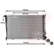 Radiateur, refroidissement du moteur VAN WEZEL 82002049 - Visuel 1