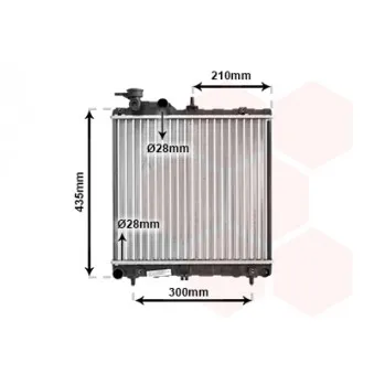 Radiateur, refroidissement du moteur VAN WEZEL 82002051