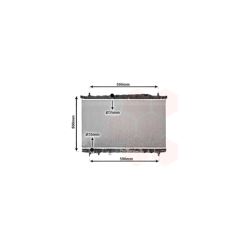 Radiateur, refroidissement du moteur VAN WEZEL 82002077