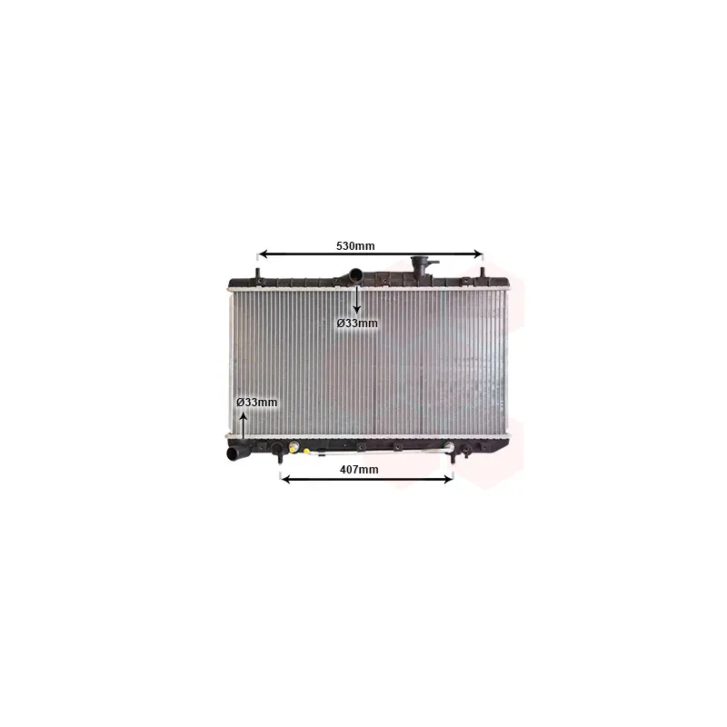 Radiateur, refroidissement du moteur VAN WEZEL 82002086