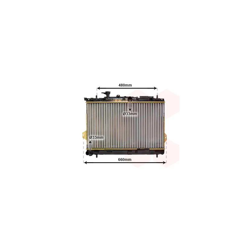 Radiateur, refroidissement du moteur VAN WEZEL 82002097