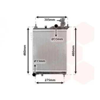 Radiateur, refroidissement du moteur VAN WEZEL