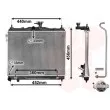 Radiateur, refroidissement du moteur VAN WEZEL 82002102 - Visuel 1