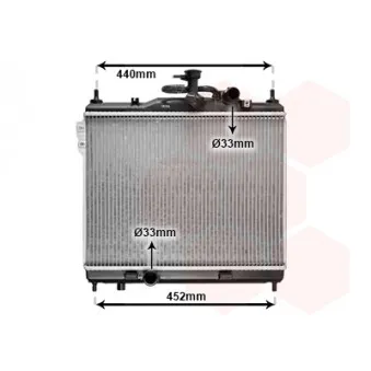 Radiateur, refroidissement du moteur VAN WEZEL